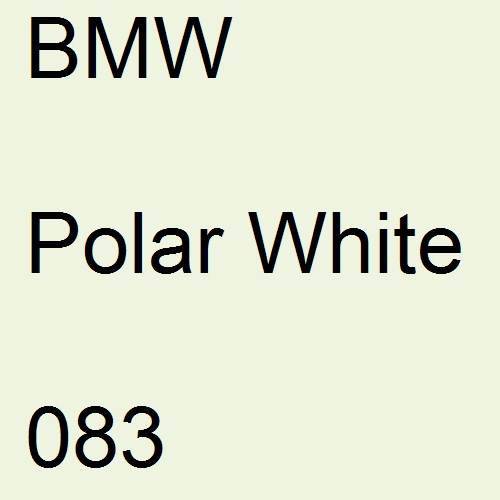 BMW, Polar White, 083.